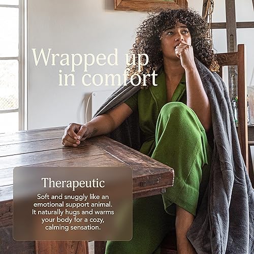 Miniatura 5 de UnHide Cuddle Puddle - Manta de piel sintética, de gran tamaño, ligera y extra suave, lavable a máquina, añade una capa de suavidad a cualquier cama