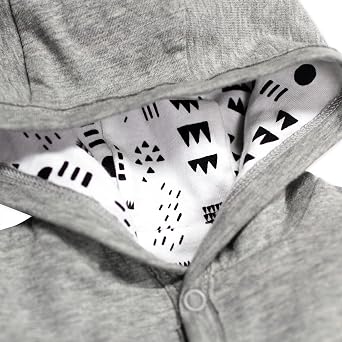 Honest Baby Clothing Snap-front Reversible Hoodie 100% Organic Cotton Infant Baby Boys, Girls Uniform - Baby