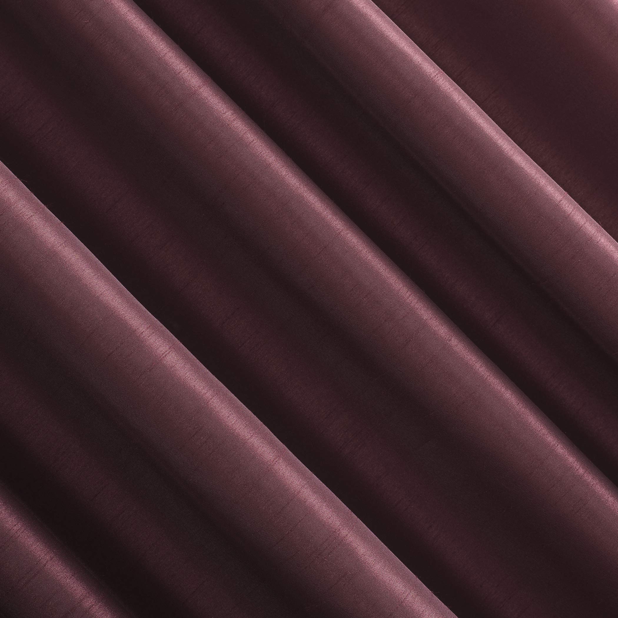 Sun Zero Faux Dupioni Silk Extreme 100% Blackout Back Tab Curtain Panel, Bordeaux Red, 50" W x 84" L (Pack of 1) - Image 4