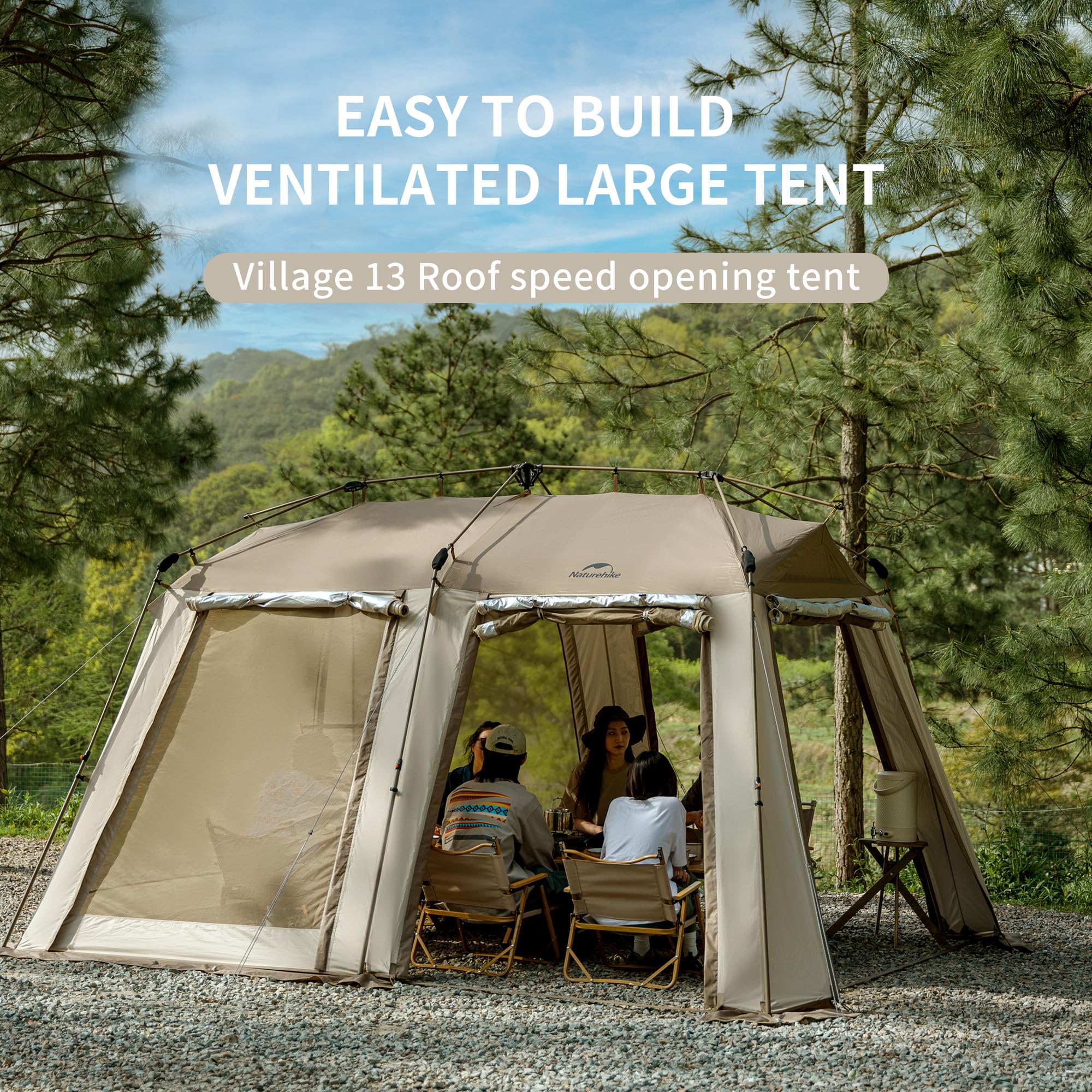Naturehike Village 13 Namiot 6-8 Osobowy Namiot Rodzinny z