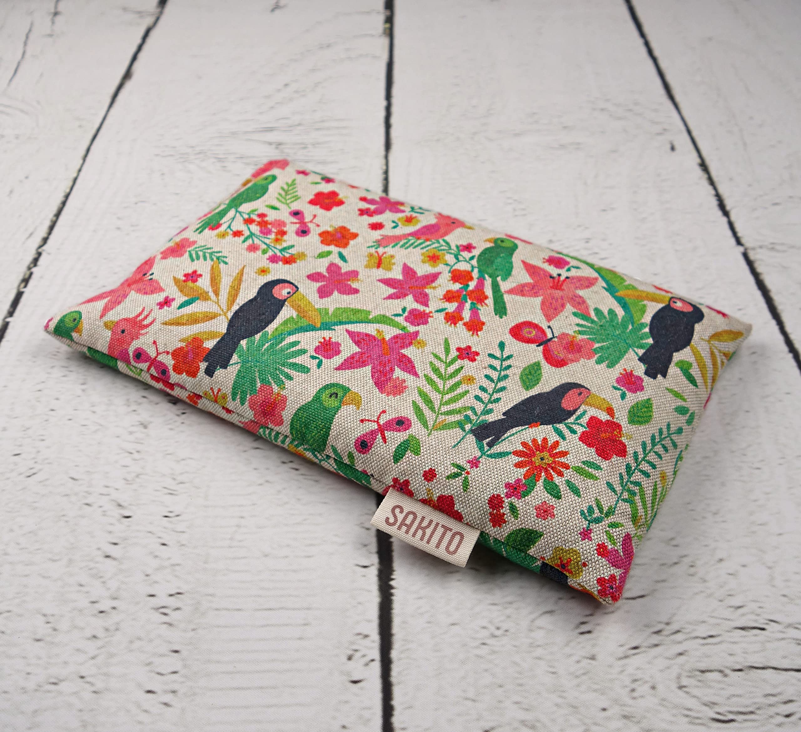 Bouillotte Micro-onde (25x15 cm) - Thérapie Naturelle contre le Stress et Douleurs Musculaires - Utilisation Chaude ou Froide - Grande Rétention de Chaleur - Tissu de Première Qualité - Parfum Lavande