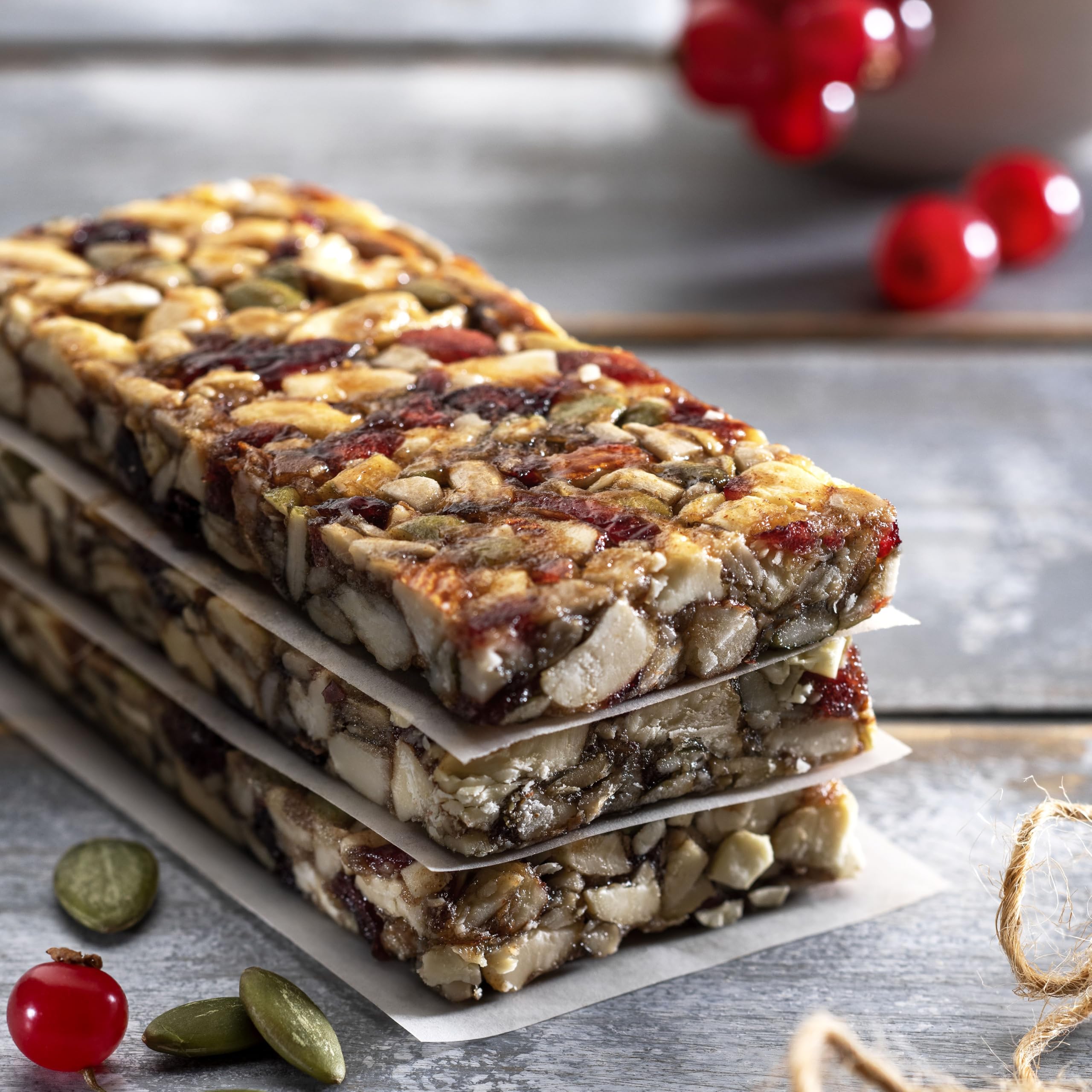 Wild Date Cranberry, Cashew & Almond Snack Bars – Soft & Chewy Bars with Cranberries, Roasted Nuts & Seeds, Sweetened with Honey | Plant Protein Rich, Gluten Free, No Added Preservatives | 240 g (Pack of 6) 2