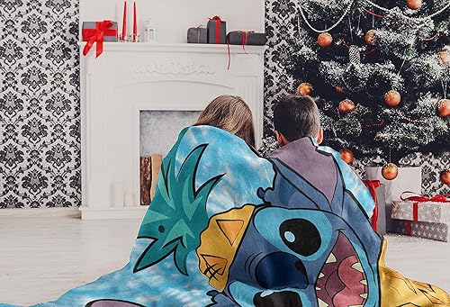 Miniatura 6 de Northwest Lilo and Stitch Micro Raschel - Manta de 46 x 60 pulgadas, sorpresa de piña