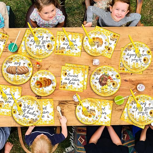 Miniatura 52 de gisgfim 96 piezas de suministros de fiesta de cumpleaños de pollo, platos de papel, servilletas de fiesta temática de pollo, decoraciones