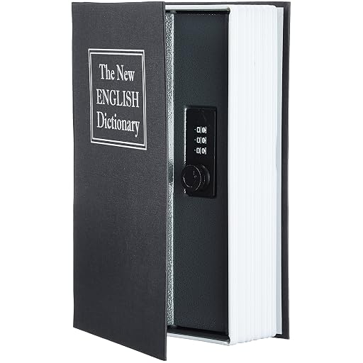 MockWares Basics Book Safe Lock Box