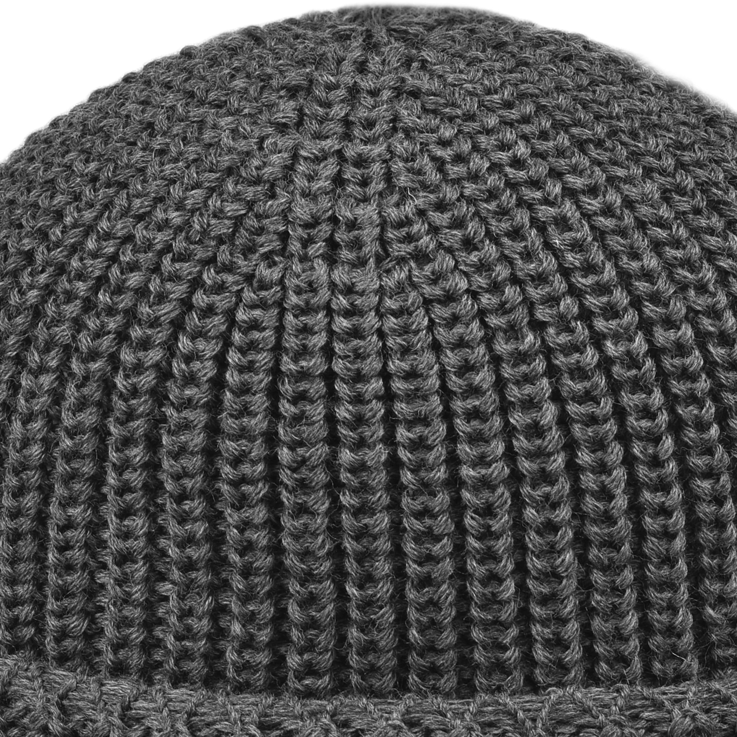 Melegari Czapka beanie Northdock o podwójnej grubości | Czapka Docker z czystej wełny merynosów | Wyprodukowano we Włoszech