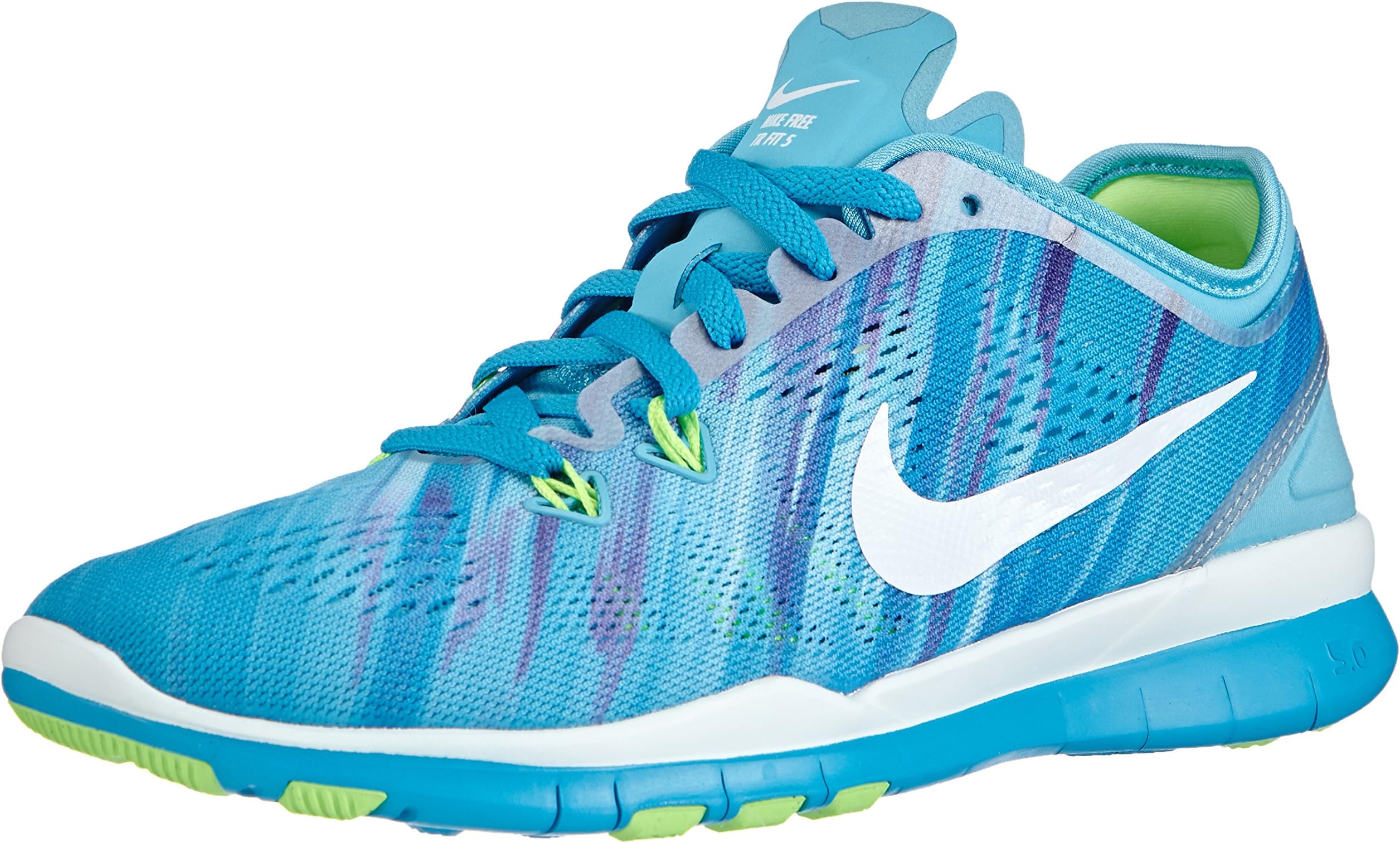 Nike Womens Free 5.0 Tr Fit 5 Prt Clearwater/White Size 7.5