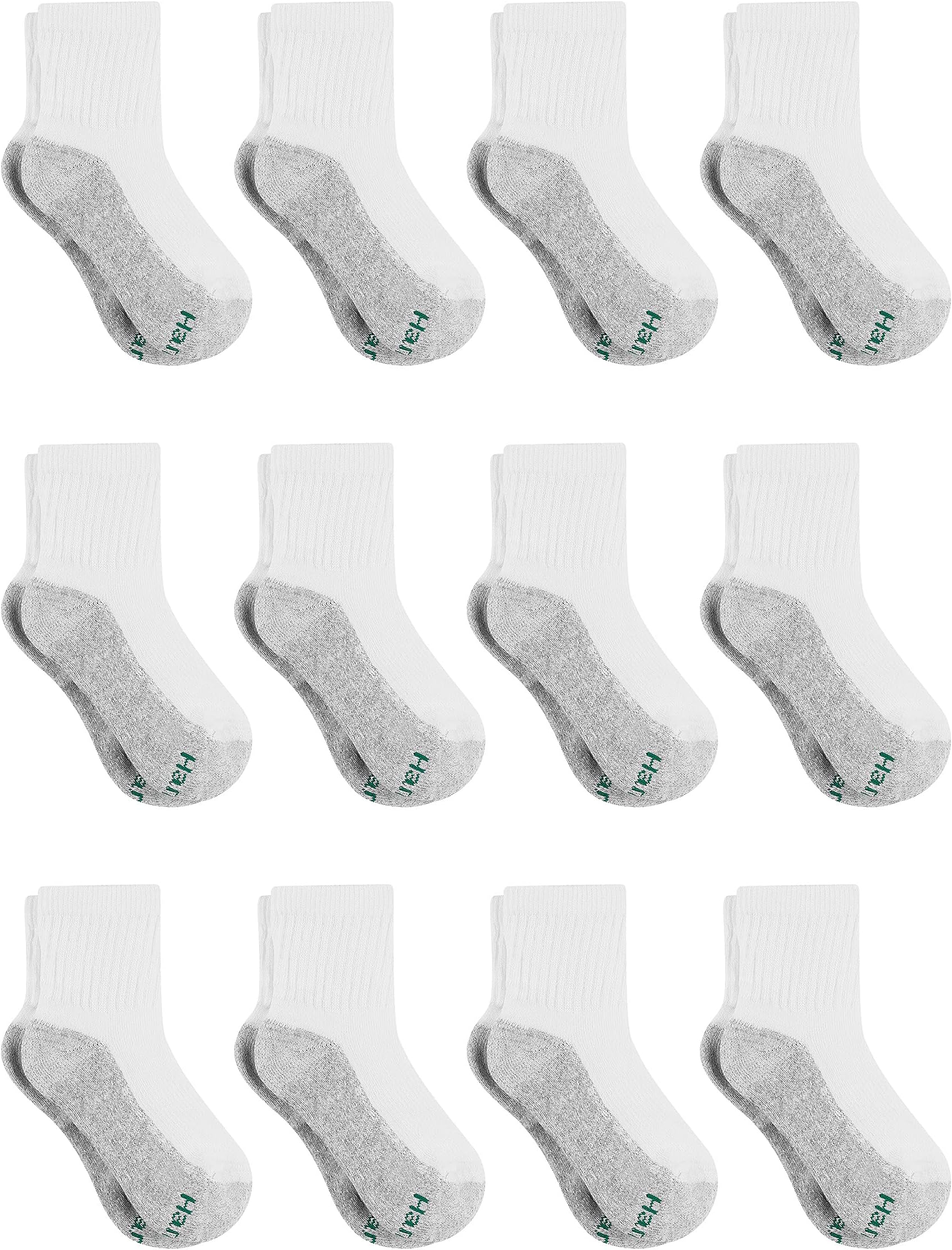Hanes ボーイズ エクストラ耐久性アンクルソックス マルチパック
