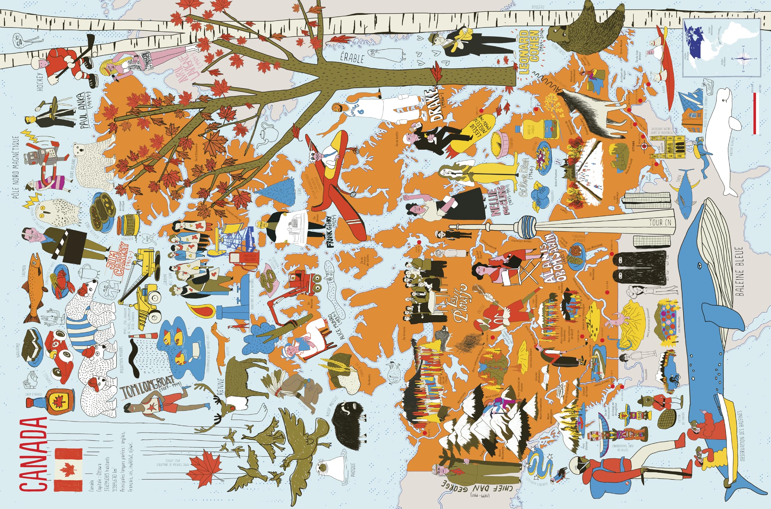Atlas des Amériques - Voyage de l'Arctique à la Terre de Feu