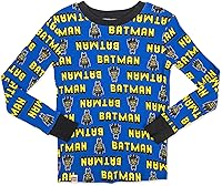 Vista 4 de LEGO Batman Movie - Conjunto de pijama para niño, 4 piezas, 100% algodón, tallas 4 a 10