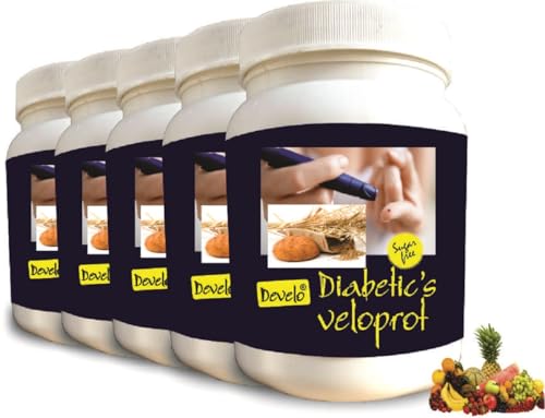 Image of Develo Diabetic Protein Powder Sugar Free Nutrition for diabetes Care (Pack of 5) Mixed Fruit