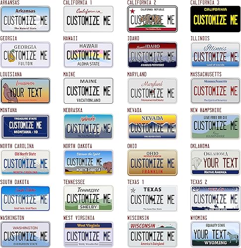 Miniatura 4 de Placa de matrícula personalizada del estado de 12 x 6  50 Estados  Placa de matrícula personalizada del estado de Pensilvania con tu nombre, texto