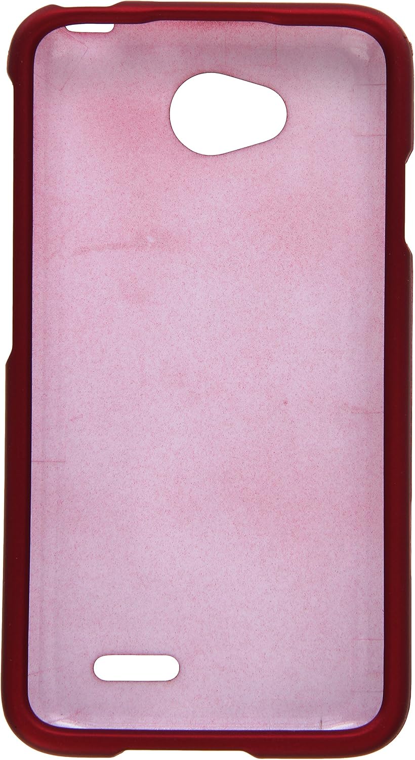 HR Wireless LG Realm Exceed 2 Ultimate 2 L70 LS620 VS450 L41C Rubberized Cover Case -- Retail Packaging - Red