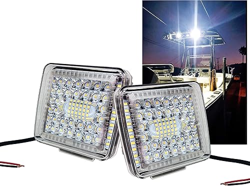 Miniatura 9 de Luz de trabajo LED de alto rendimiento de 4 pulgadas, color blanco, 360, luz de trabajo para conducción marina, pesca, barco, cubierta, arrastrero,
