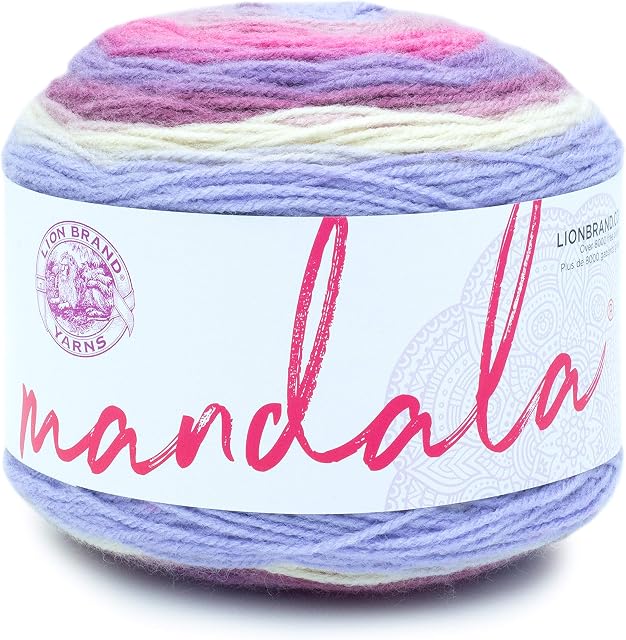 Lion Brand Yarn Company Mandala Yarn, Acrylic, Wood Nymph, 13.97 x 13.97 x 10.16 cm