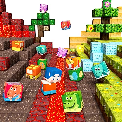 GobiDex Magnetic Building Blocks Dinosaur Theme Kid Toys for 3+