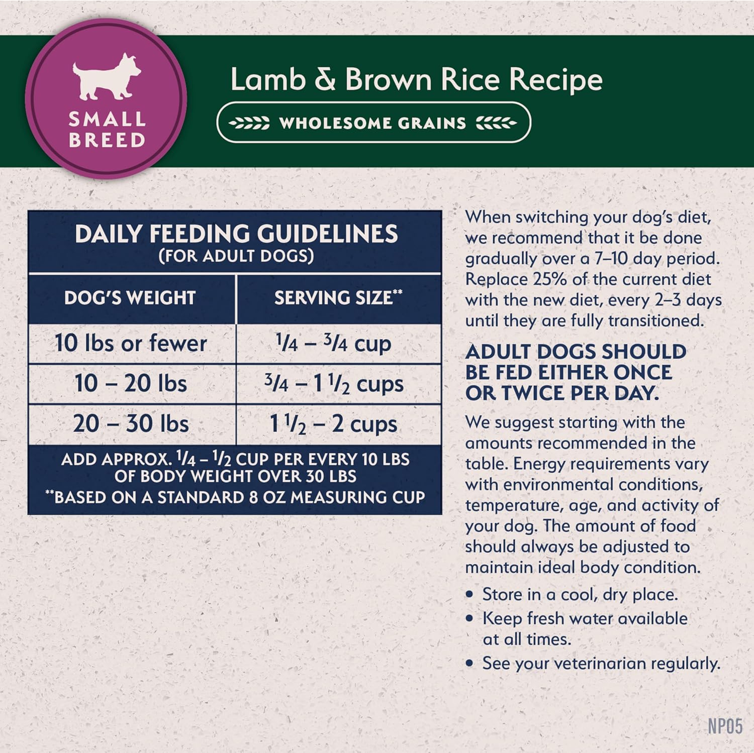 Natural Balance Limited Ingredient Small-Breed Adult Dry Dog Food with Healthy Grains, Lamb & Brown Rice Recipe, 12 Pound (Pack of 1) - Image 9