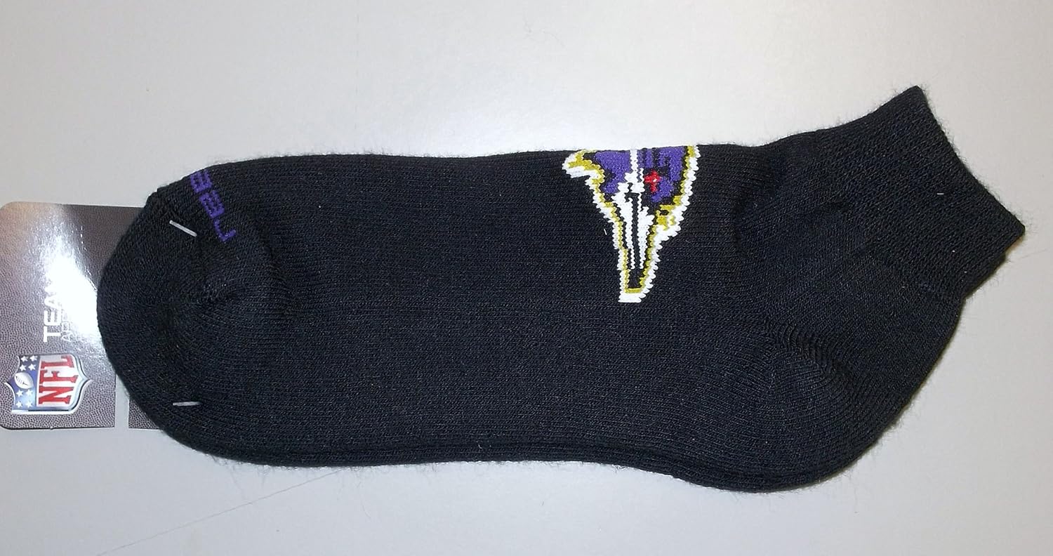 Reebok Baltimore Ravens Black Jacquard Logo Ankle Socks