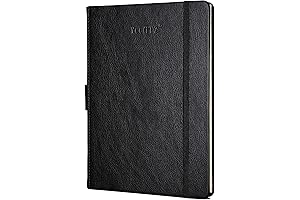 Black Leather Journal for Men - A Sophisticated Companion for Your Thoughts