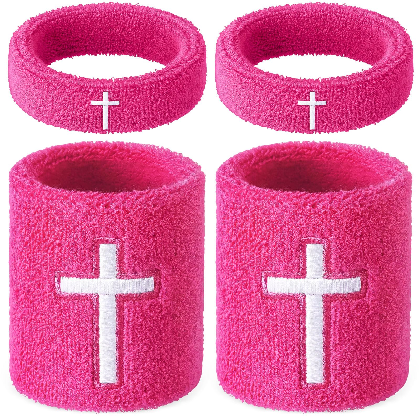 Soulchen Cross Bicep &amp; Wrist Bands Absorbent Sweatband Set