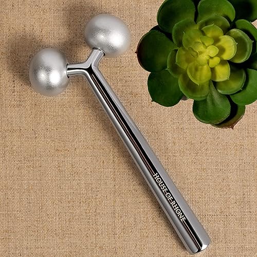 Miniatura 9 de Masajeador de rodillos faciales enfriamiento de metal para contornear y reducir la hinchazón lifting facial antienvejecimiento ajuste de la piel y