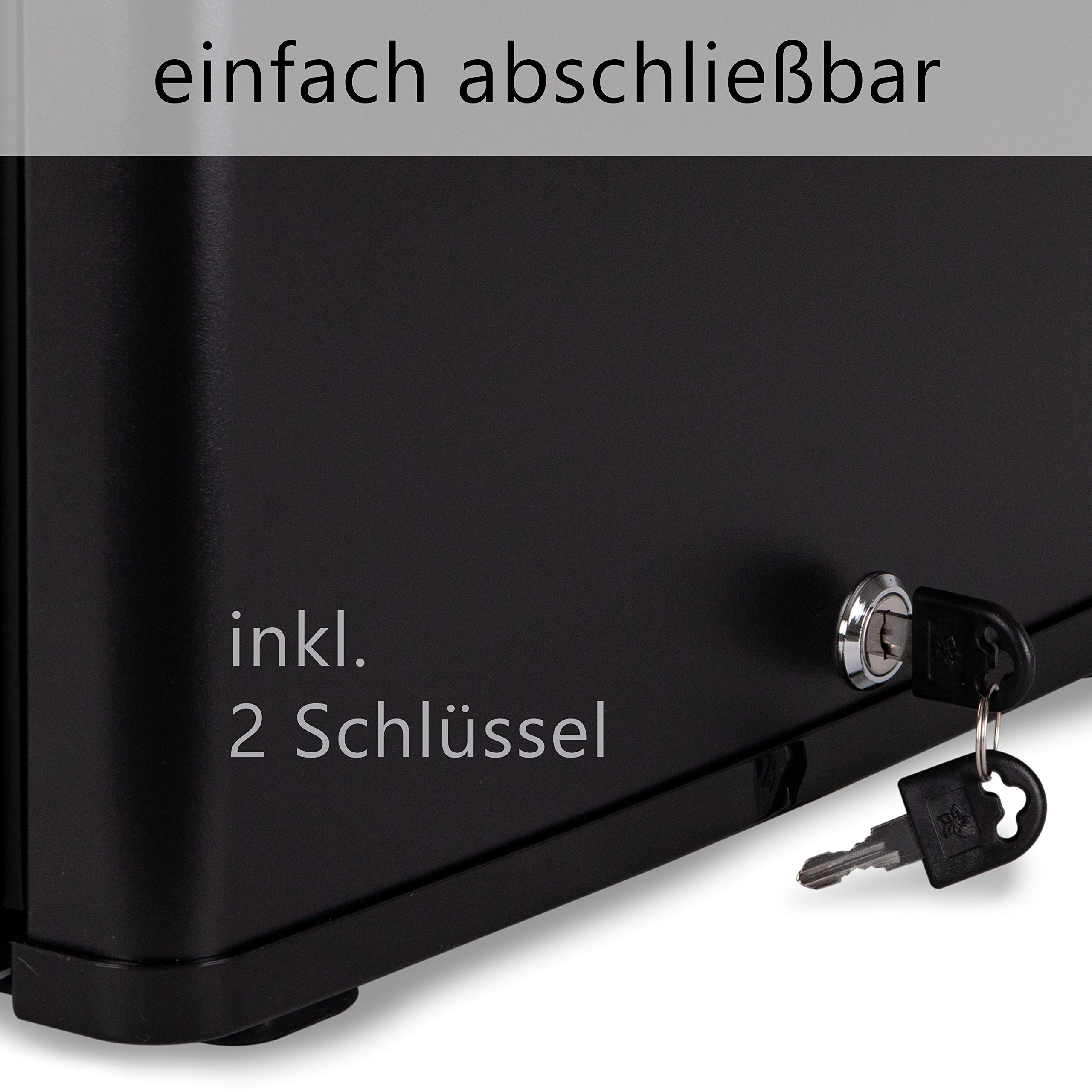40 Liter Mini Kühlschrank LAUTLOS geräuschlos, Minibar mit Schloss, 5°-18°C