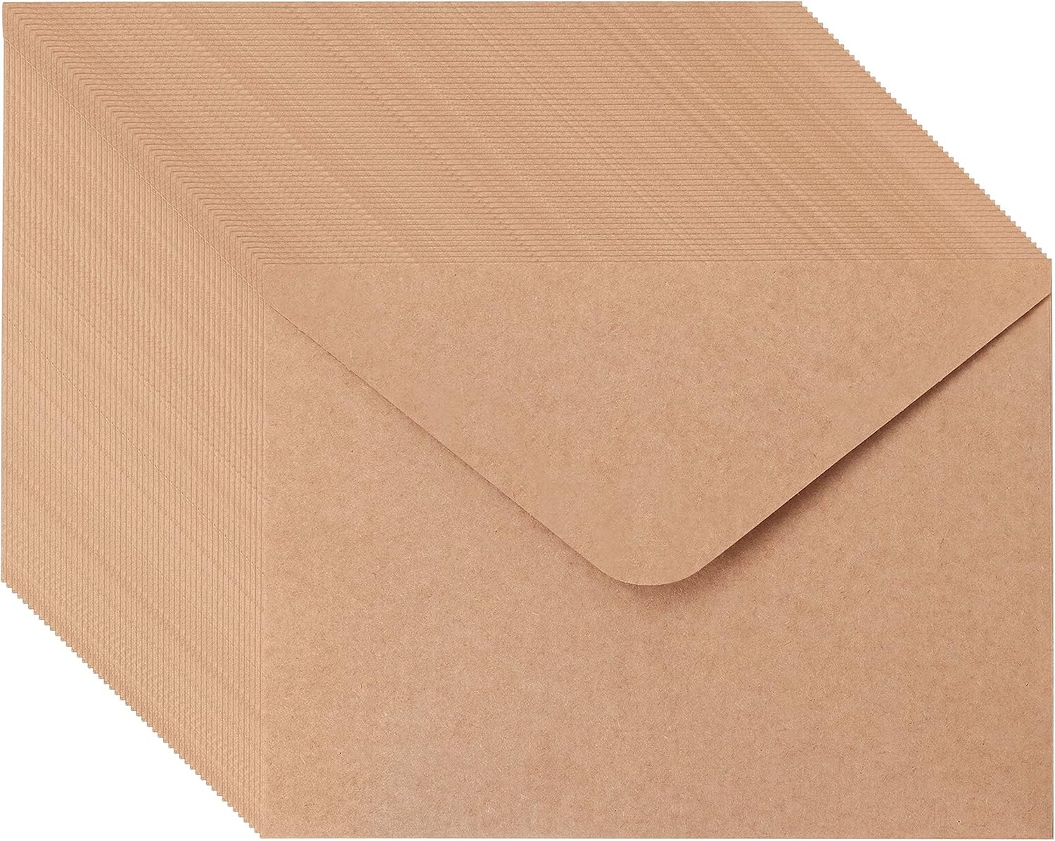 Belle Vous 50 Pack Blank Brown Kraft Paper Cards with Envelopes - 17.6 x 12.4cm/6.93 x 4.88 Inches - Flat Cardstock Set - DIY Gift & Greeting Card Making, Birthday, Wedding & Baby Shower Invitation 6 91OaWQfPr8S. AC SL1500