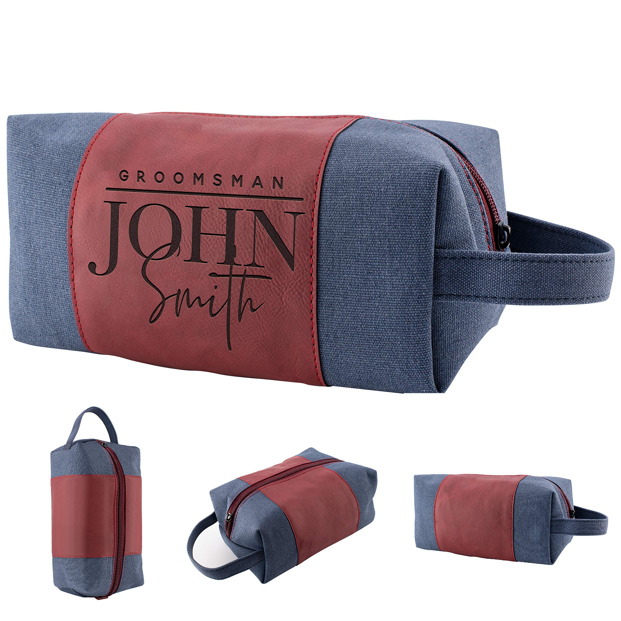 Personalized Groomsmen Gifts, Custom Men Toiletry Bags - Groomsman Gifts for Wedding
