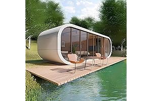 Modern 40ft Prefabricated Tiny Capsule Home: Live in Luxury, On-the-Go!