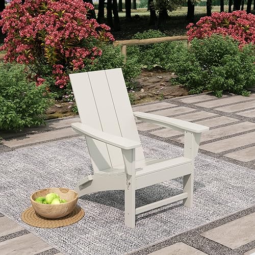 Miniatura 2 de WO Home Furniture - Silla Adirondack plegable de polietileno de alta densidad para todo tipo de clima, resistente a los rayos UV y a la