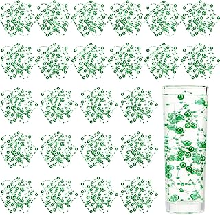 Tondiamo 24 Pcs Artificial Pearl String for Floating Candle Faux Pearls Beads String Party Garland Decoration for Vases Filler Wedding Centerpiece Christmas Party Decor(Green)