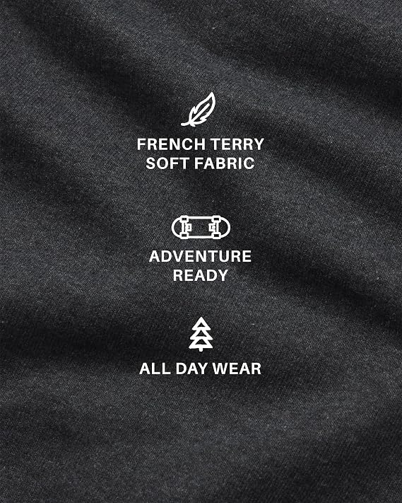 JOE BOXER French Terry Boys Hoodies, Comfy Kids Hoodies, Classic Boys Sweatshirts, Loungewear for Boys