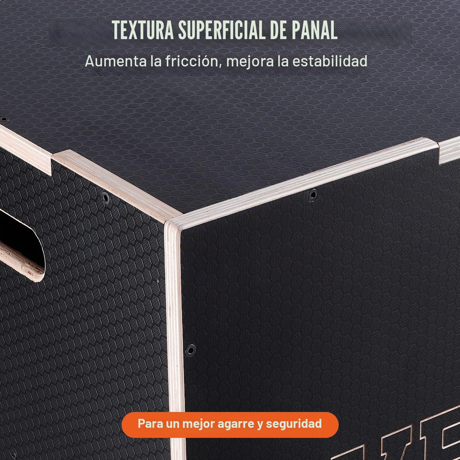 VEVOR Caja pliométrica 3 en 1, caja pliométrica de madera, plataforma y caja de agilidad de salto, caja de ejercicios de fitness antideslizante para entrenamiento de gimnasio en casa, entrenamiento de