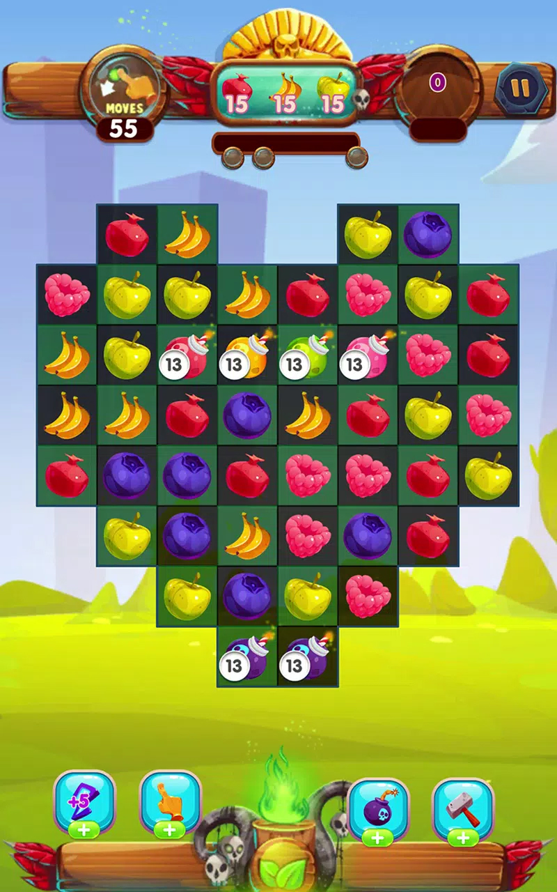 Fruit Cutting Games Ninja Slice Master Match 3 Fruit Puzzle Games