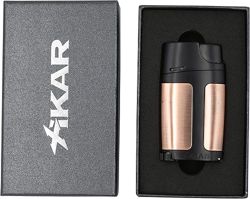 Miniatura 7 de ELX de doble llama, puro y de encendedor de cigarrillos garantía en una bonita caja de regalo clásico bronce