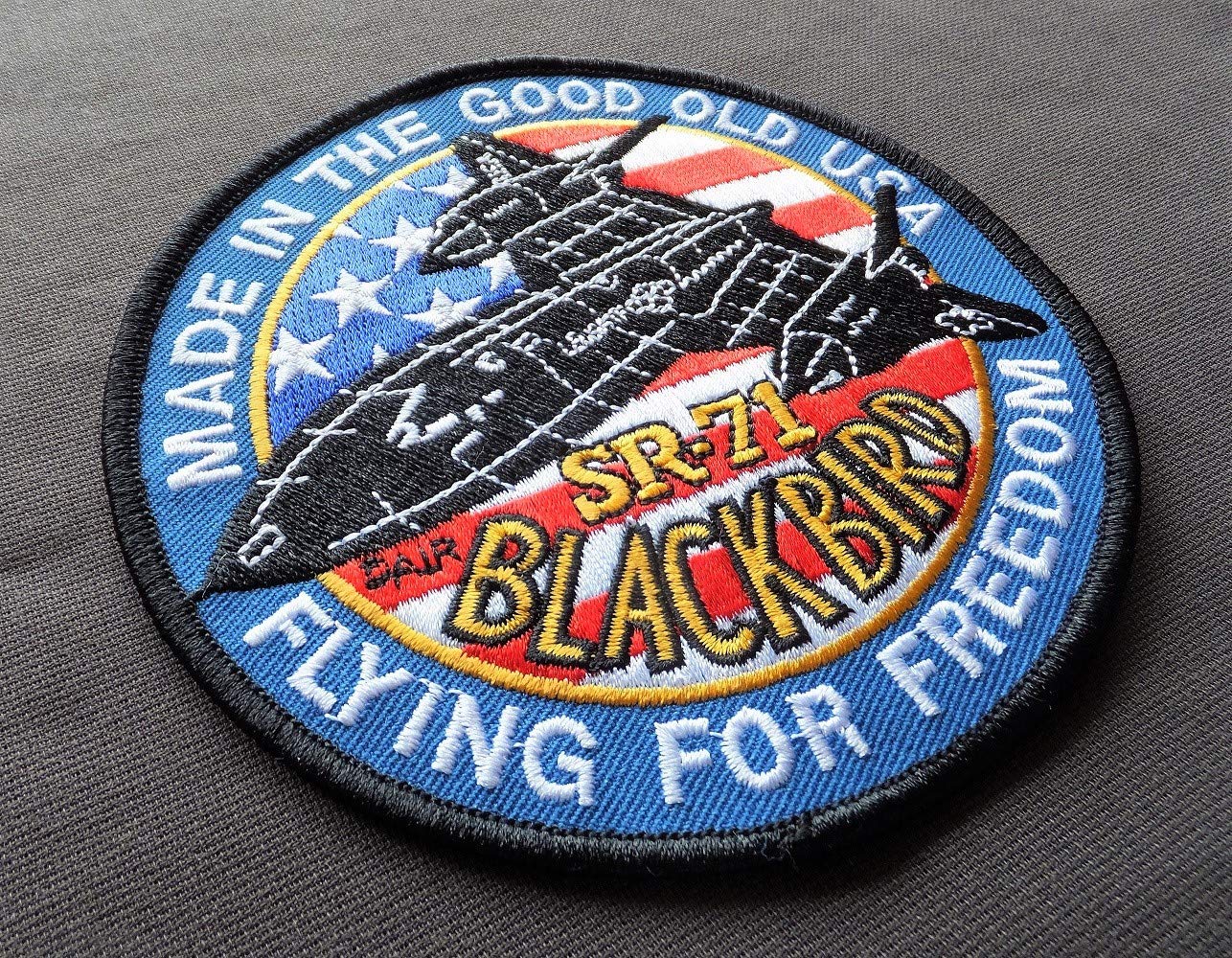 Amazon | ミリタリーワッペン SR-71 ブラックバード USA FREEDOM