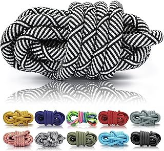 Ganzoo PPM Seil 5 Meter am Stück, Polypropylen Multifilem 10 mm, geflochtenes Tau schwarz-weiß, für Knoten, Flechten und Takeln, DIY Anwendungen: Hundeleinen, Halsbänder, Pferdehalfter, Anhänger