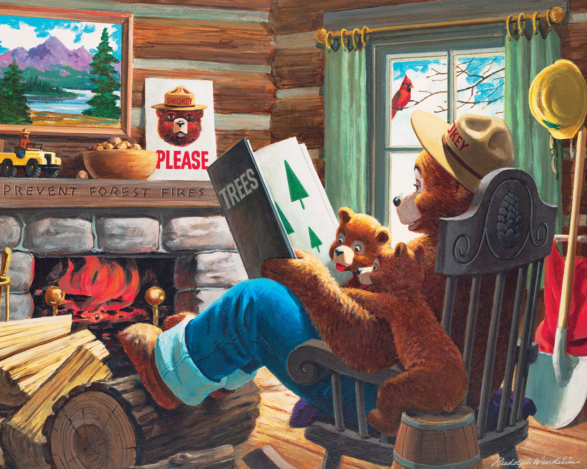 MasterPieces Puzzle Set - 4-Pack 100 Piece Jigsaw Puzzle for Kids - Smokey Bear 4-Pack - 8"x10" - Image 7