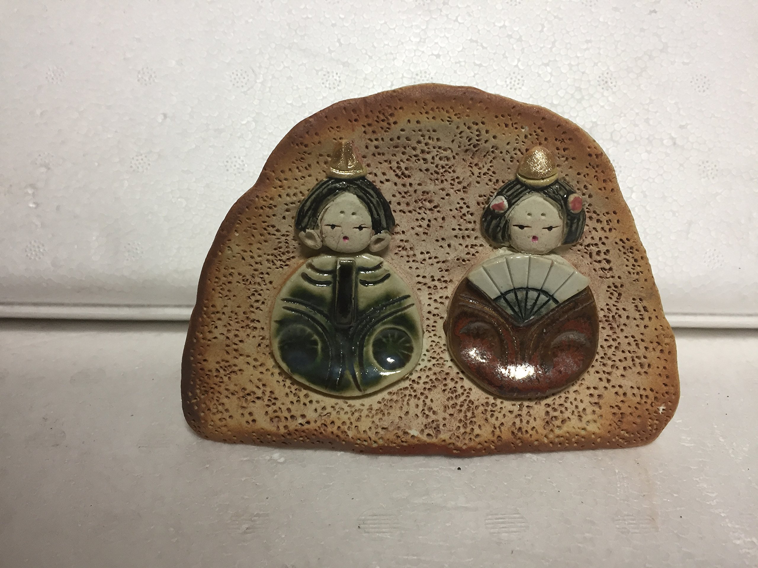 Amazon.co.jp: 内裏雛 曽風窯 陶人形作家加藤正明陶彫95mm×135mm×45mm