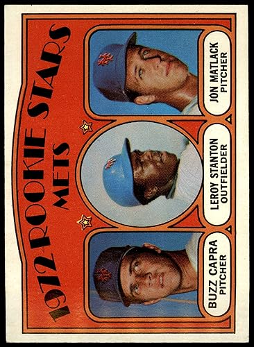 Miniatura 1 de 1972 Topps # 141 Mets Rookies Jon MatlackBuzz CapraLeroy Stanton New York Mets (Baseball Card) EXMT Mets