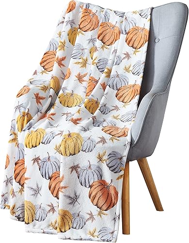 Miniatura 9 de GoodGram Mantas de gran tamaño con temática chic de otoño y Halloween, ultra suaves y afelpadas, estilos surtidos (fantasmas espeluznantes)