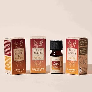 Frankincense & Myrrh Resin Essential Oil Diffuser Blend 30ml by Aromafume | Boswelia Carterii & Commiphora Myrrha | Native to East Africa & India | Calms & relaxes | Charged with Pure Resins