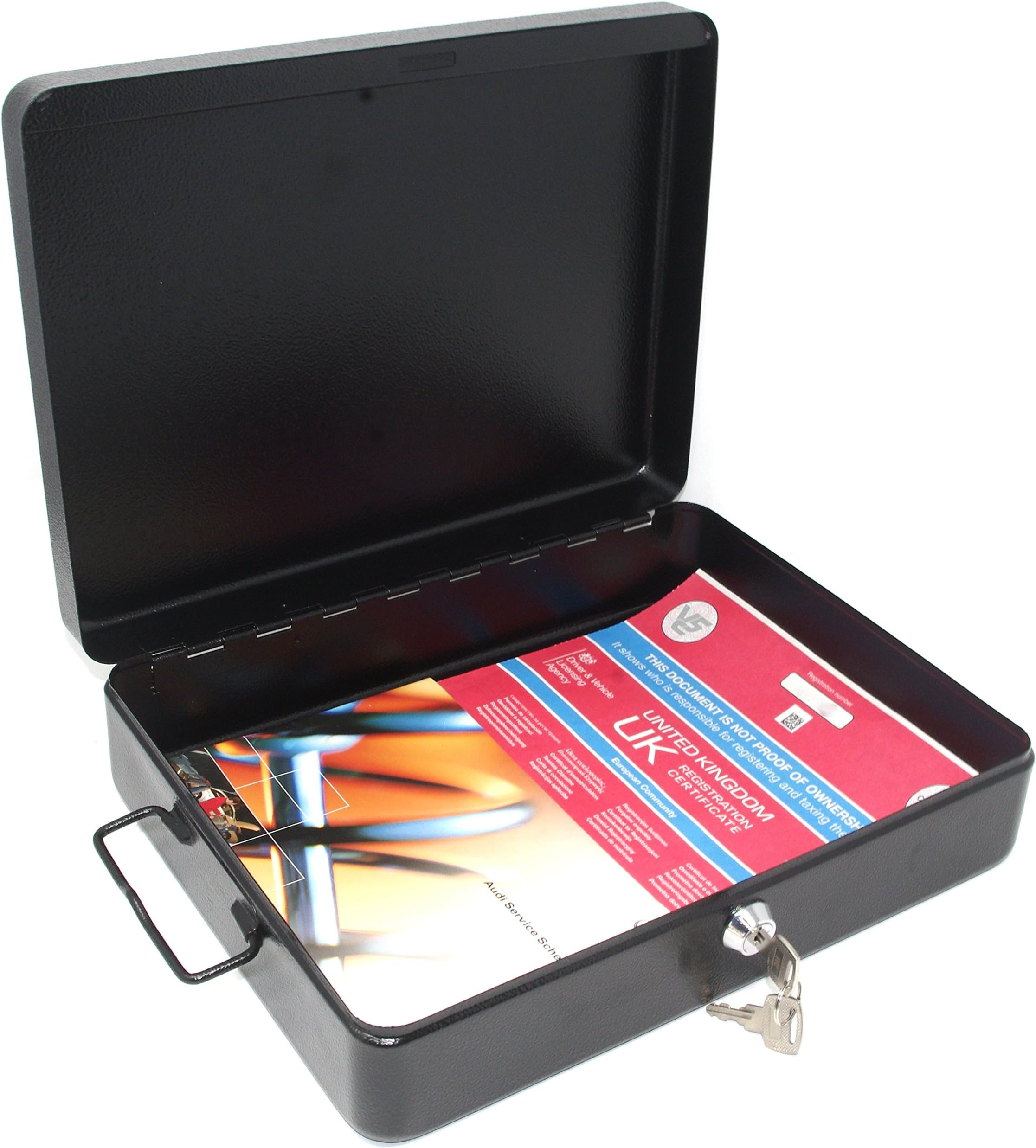 Product Nation A4 Metal Security Lock Box - Bolt Down Storage