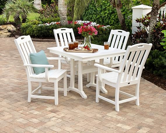 Trex Outdoor FurnitureTM Yacht Club 5-Piece Farmhouse Trestle Arm Chair Dining Set in Tree House