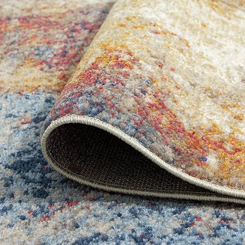 Miniatura 5 de Tayse CHL1301 - Alfombra pequeña de 2 x 3 pies, moderna, para sala de estar, comedor, dormitorio, entrada interior, entrada, alfombra para sala de