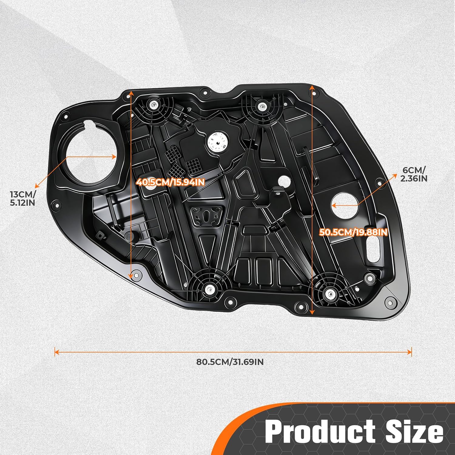 Front Left Driver Side Power Window Regulator with Panel Compatible with Kia Optima 2016-2021 Replaces for 82471-D4000 82471-D5000 Without Motor