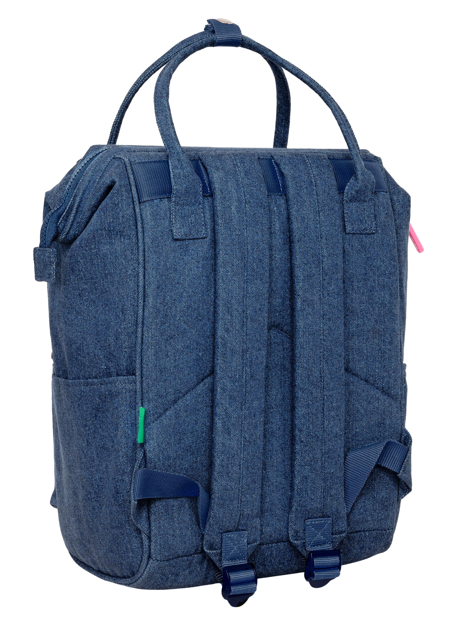 Safta BENETTON DENIM - Mochila Juvenil con Asas para Portátil hasta 13", para Portátil, Ideal para Jóvenes de Diferentes Edades, Cómoda y Versátil, Calidad y Resistencia, 27x19x40 cm, Color Vaquera