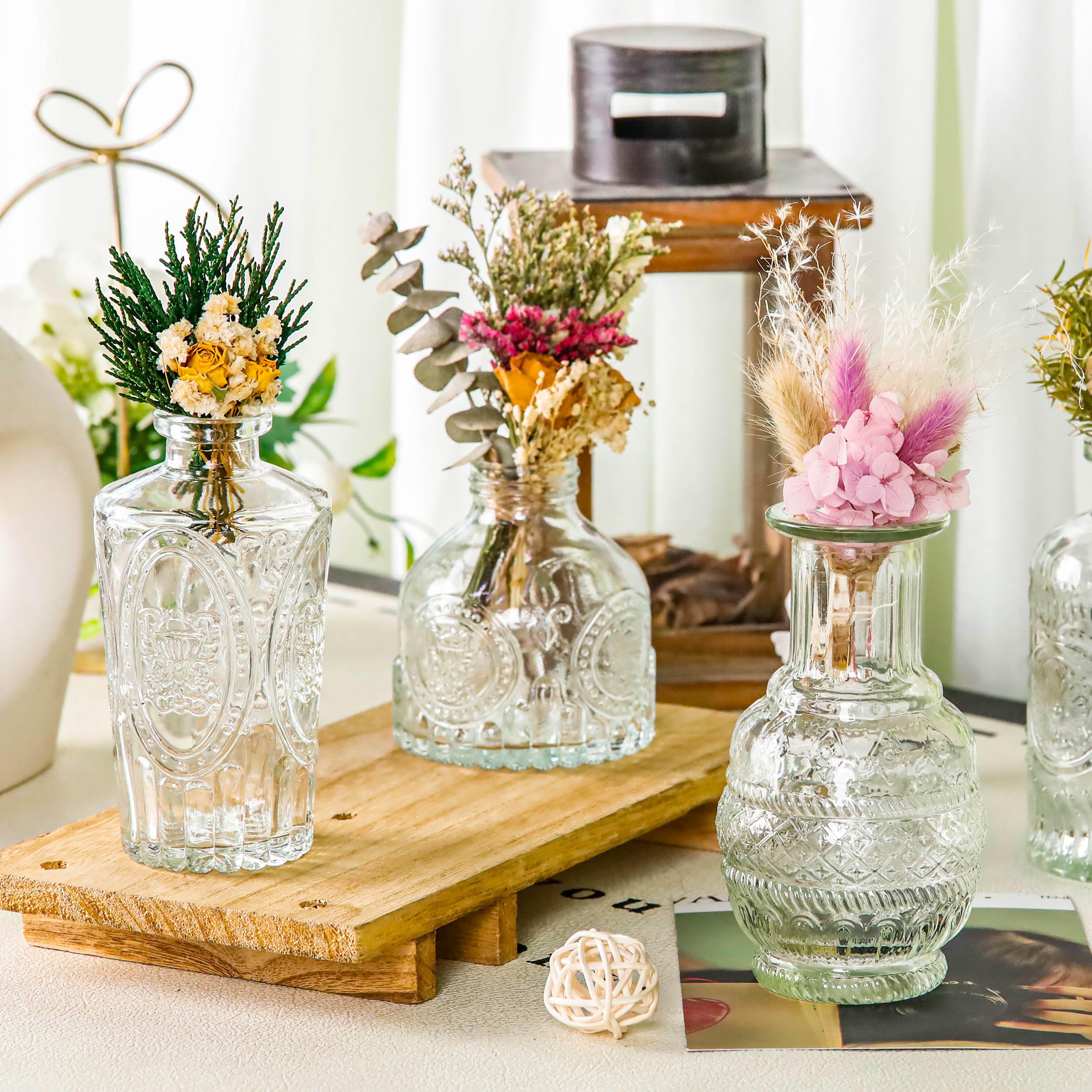 Amazon.com: Der Rose Bud Vases in Bulk Glass Vase for Amazon.com: Der Rose Bud Vases in Bulk Glass Vase for