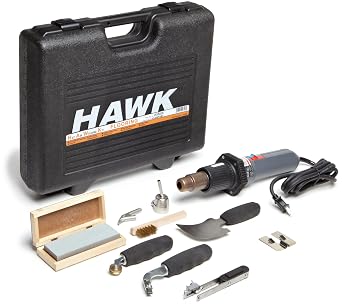 Steinel HG 2300 EM Case Flooring Kit, includes an ergonomic 1750 W Heat Gun with Electronic Thermocouple Control, Fully electronic temperature 80F - 1250F and airflow control, High-performance, long life brushless motor and easy-to-change heating element, inclusive power cord, 42303