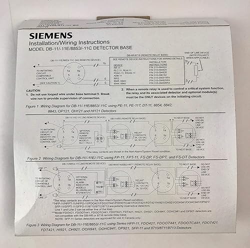 Miniatura 5 de SIEMENS DB-11 - Base de detector de montaje en superficie de bajo perfil para la serie 11
